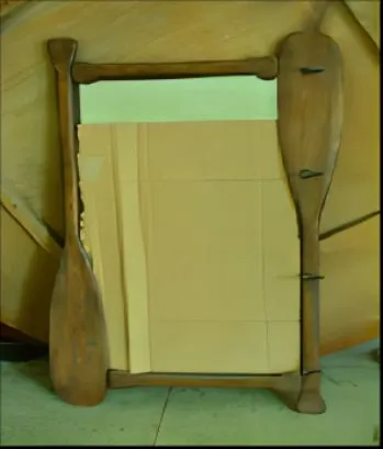 Canoe Paddle Square Mirror